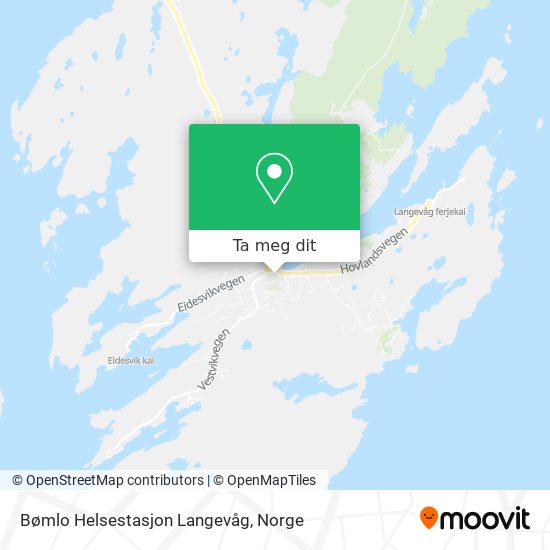 Bømlo Helsestasjon Langevåg kart