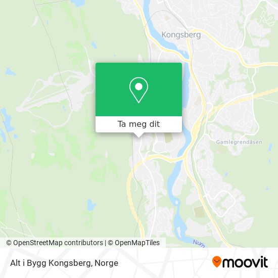 Alt i Bygg Kongsberg kart