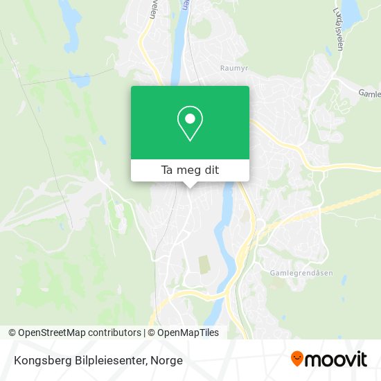 Kongsberg Bilpleiesenter kart