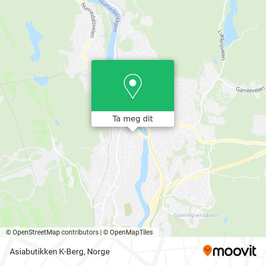 Asiabutikken K-Berg kart