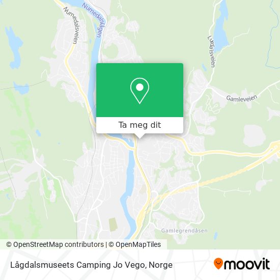 Lågdalsmuseets Camping Jo Vego kart