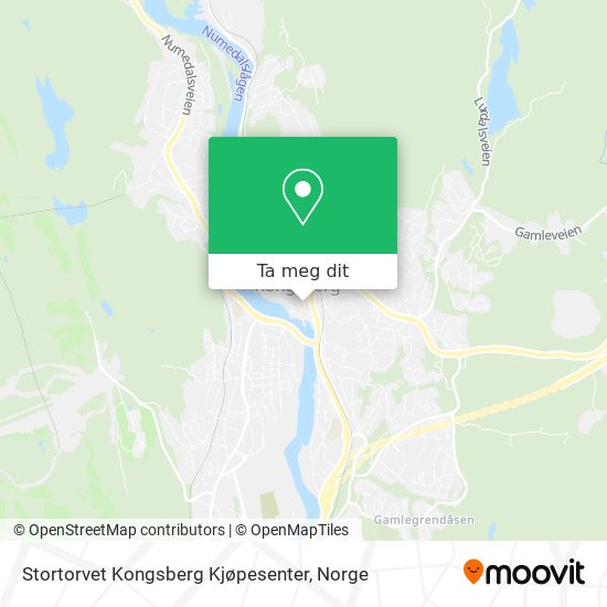 Stortorvet Kongsberg Kjøpesenter kart