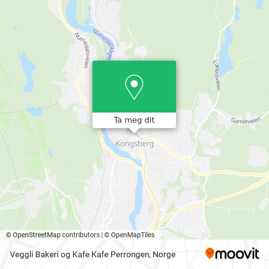 Veggli Bakeri og Kafe Kafe Perrongen kart