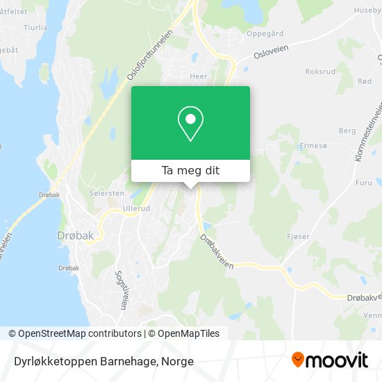 Dyrløkketoppen Barnehage kart