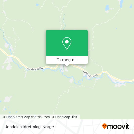 Jondalen Idrettslag kart