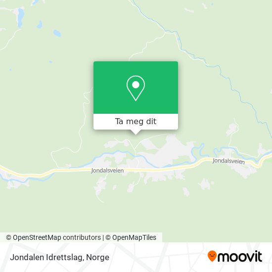 Jondalen Idrettslag kart