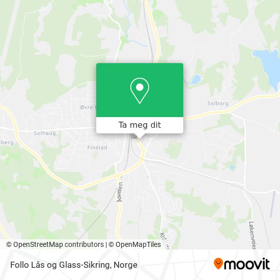 Follo Lås og Glass-Sikring kart