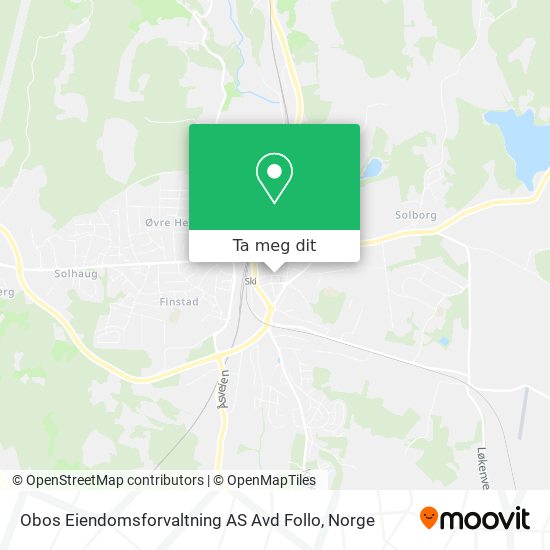 Obos Eiendomsforvaltning AS Avd Follo kart