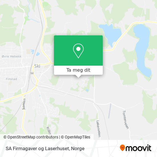 SA Firmagaver og Laserhuset kart