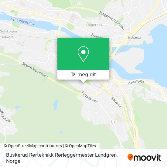 Buskerud Rørteknikk Rørleggermester Lundgren kart