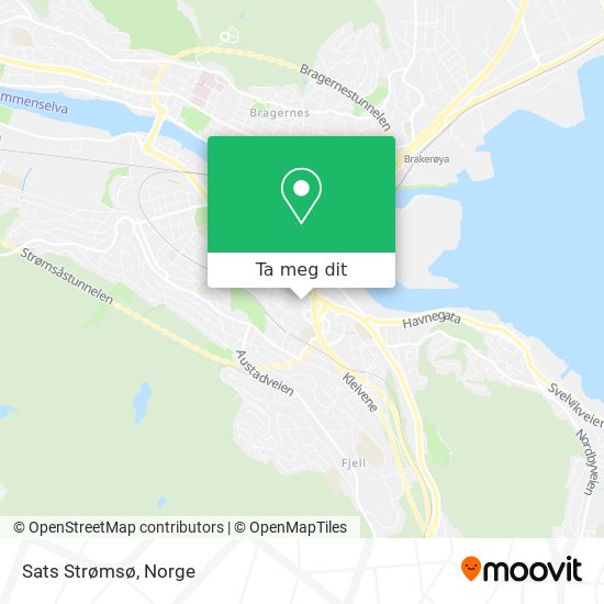 Sats Strømsø kart
