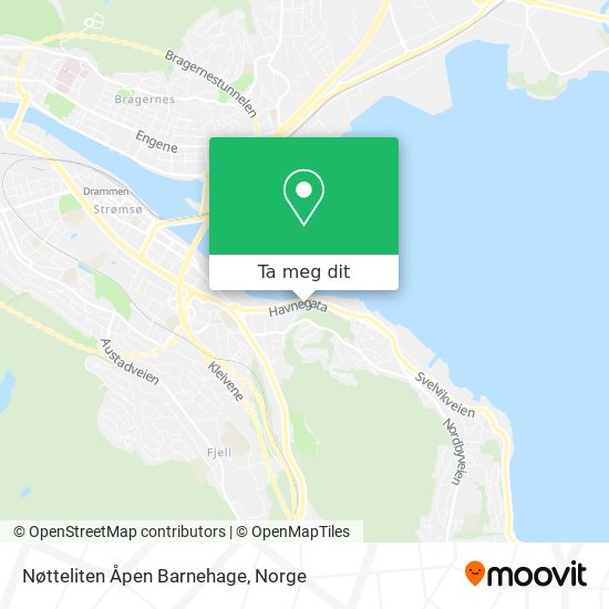 Nøtteliten Åpen Barnehage kart