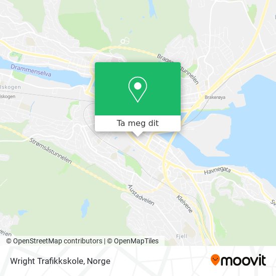 Wright Trafikkskole kart