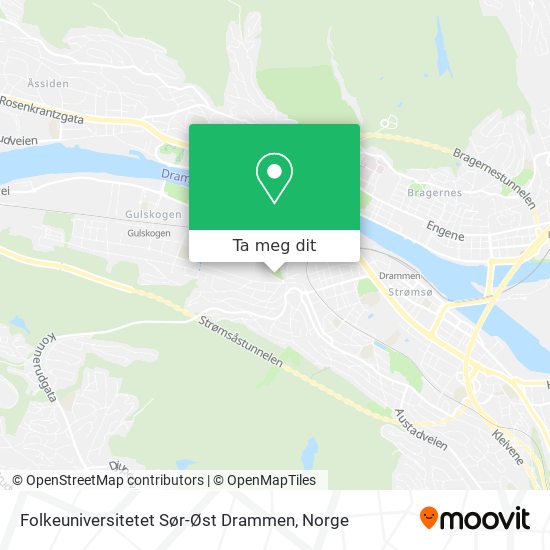 Folkeuniversitetet Sør-Øst Drammen kart