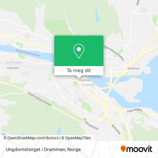 Ungdomstorget i Drammen kart