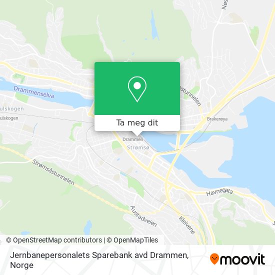 Jernbanepersonalets Sparebank avd Drammen kart