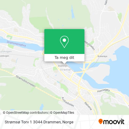 Strømsø Torv 1 3044 Drammen kart