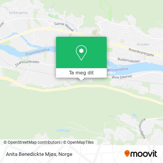 Anita Benedickte Mjøs kart
