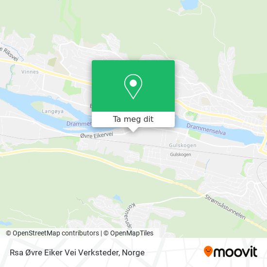Rsa Øvre Eiker Vei Verksteder kart