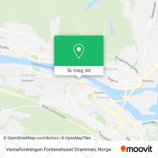 Venneforeningen Fontenehuset Drammen kart