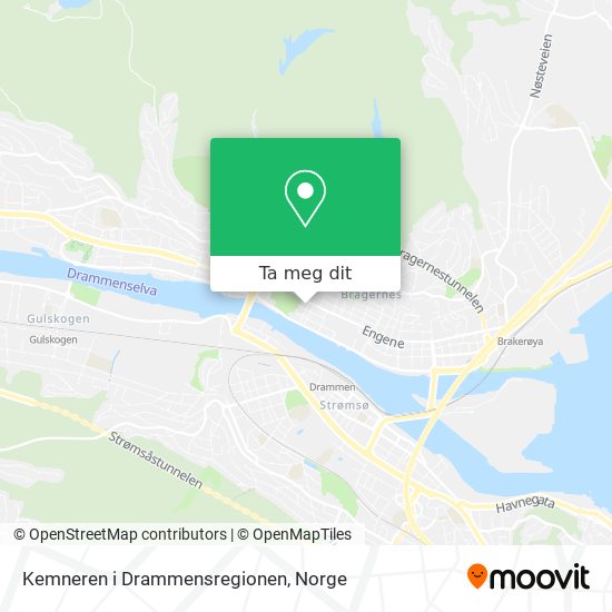 Kemneren i Drammensregionen kart