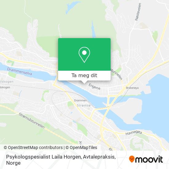 Psykologspesialist Laila Horgen, Avtalepraksis kart