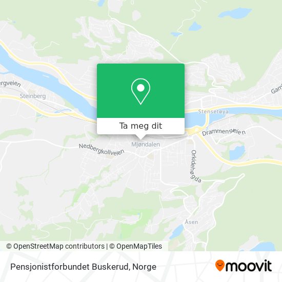 Pensjonistforbundet Buskerud kart