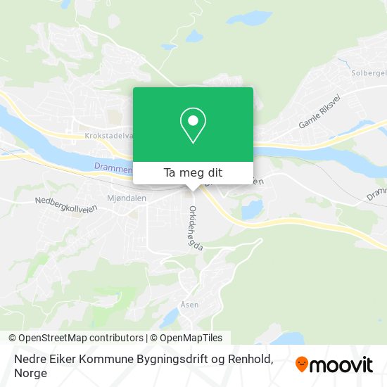 Nedre Eiker Kommune Bygningsdrift og Renhold kart