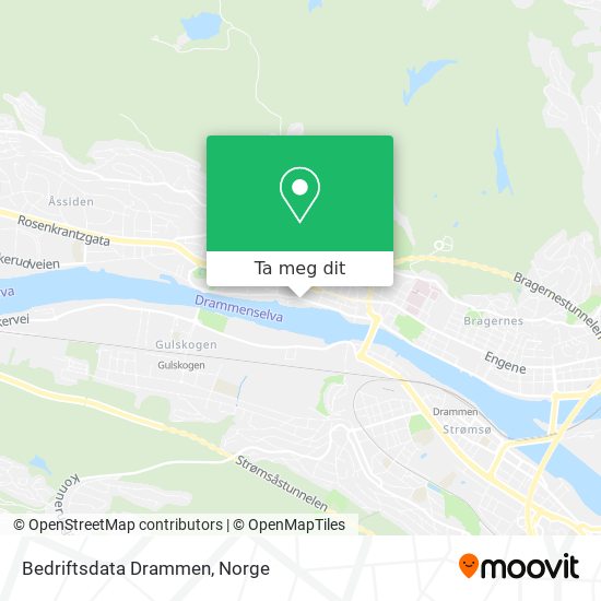 Bedriftsdata Drammen kart