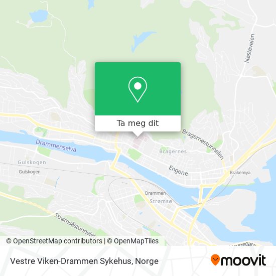 Vestre Viken-Drammen Sykehus kart