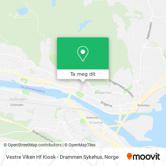 Vestre Viken Hf Kiosk - Drammen Sykehus kart