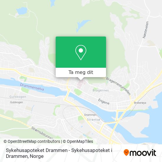 Sykehusapoteket Drammen - Sykehusapoteket i Drammen kart