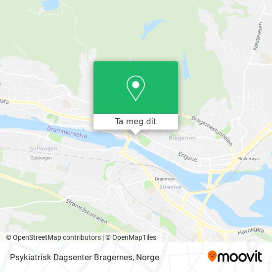 Psykiatrisk Dagsenter Bragernes kart