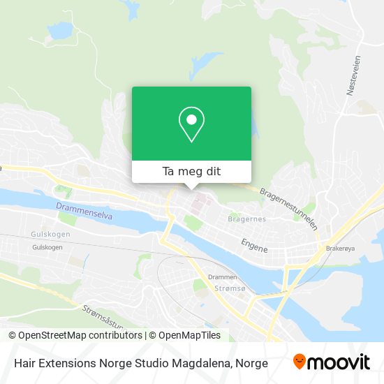 Hair Extensions Norge Studio Magdalena kart