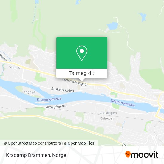 Krsdamp Drammen kart