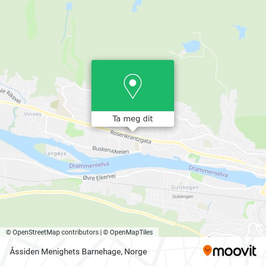 Åssiden Menighets Barnehage kart