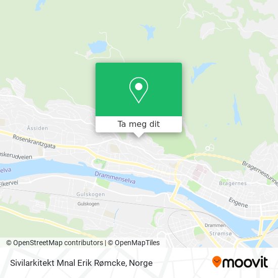 Sivilarkitekt Mnal Erik Rømcke kart