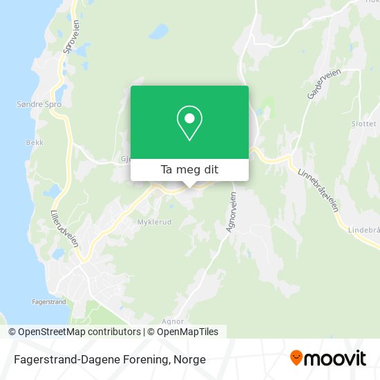 Fagerstrand-Dagene Forening kart