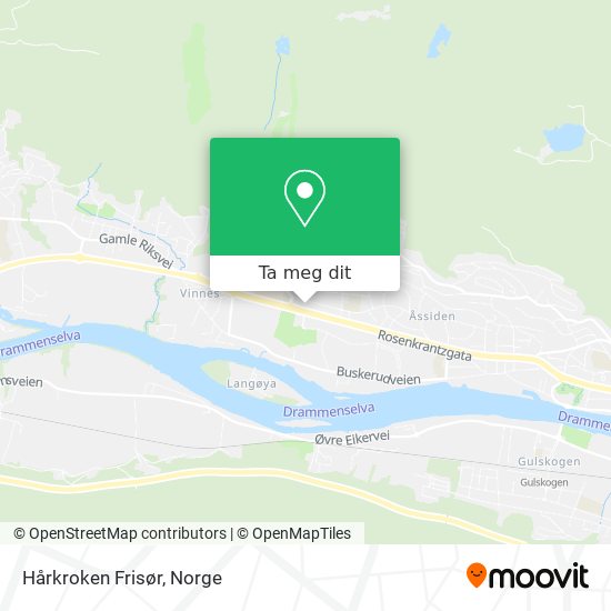 Hårkroken Frisør kart