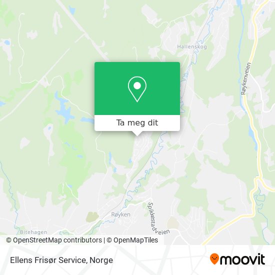 Ellens Frisør Service kart