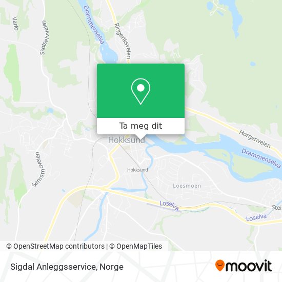 Sigdal Anleggsservice kart