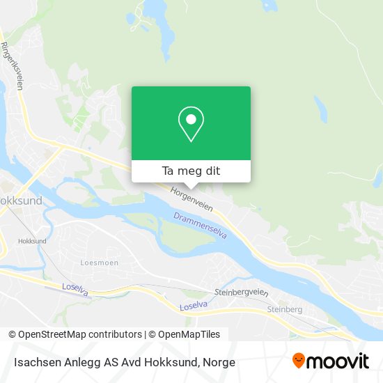 Isachsen Anlegg AS Avd Hokksund kart
