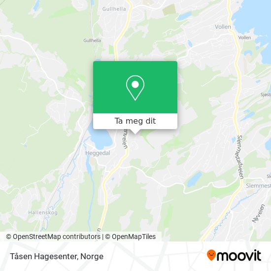Tåsen Hagesenter kart