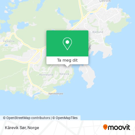 Kårevik Sør kart