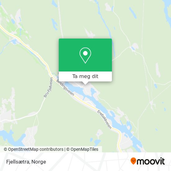 Fjellsætra kart