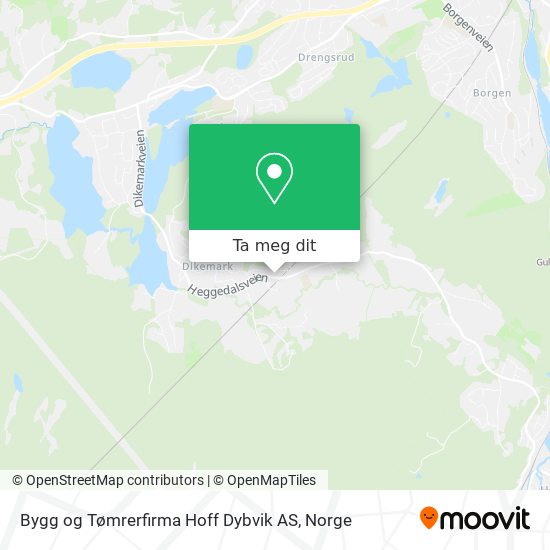 Bygg og Tømrerfirma Hoff Dybvik AS kart