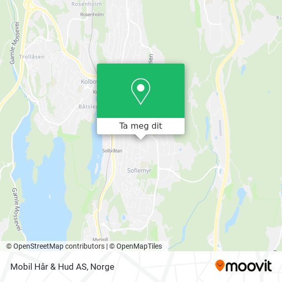 Mobil Hår & Hud AS kart