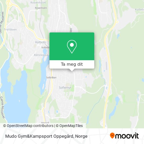 Mudo Gym&Kampsport Oppegård kart
