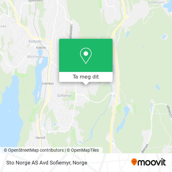 Sto Norge AS Avd Sofiemyr kart