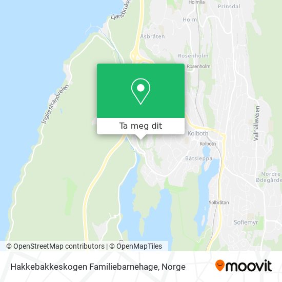 Hakkebakkeskogen Familiebarnehage kart